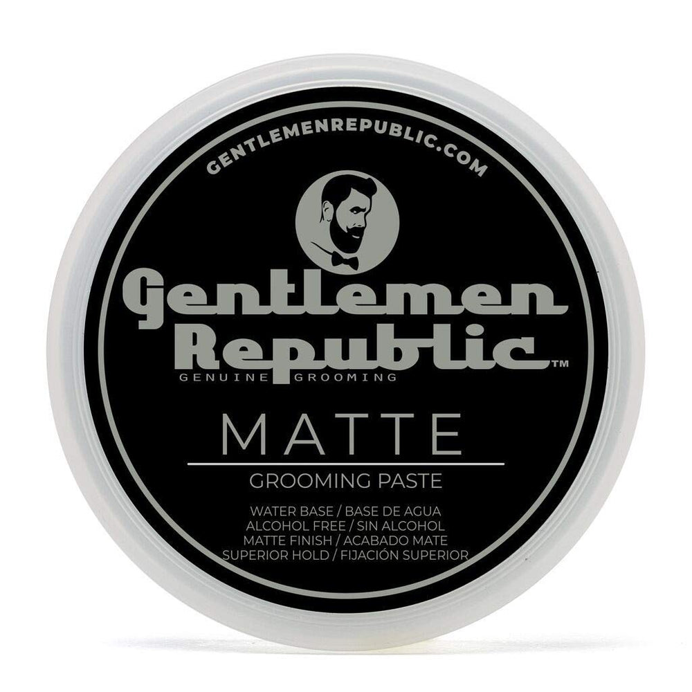 Gentlemen Republic Matte Paste 8oz bottle-front shows professional-grade hold