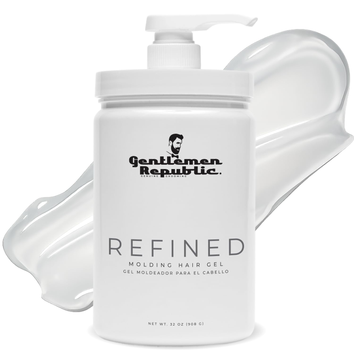Gentlemen Republic refined gel pump 32oz enables lasting style with easy pump application.