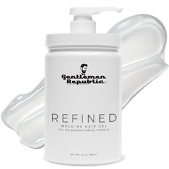 Gentlemen Republic refined gel pump 32oz enables lasting style with easy pump application.