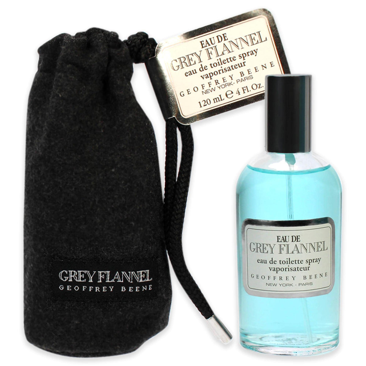 Geoffrey Beene Grey Flannel bottle 4oz for daily wear and special occasions.