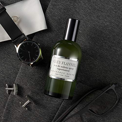Geoffrey Beene Grey Flannel packaging variation, premium gift-ready presentation.
