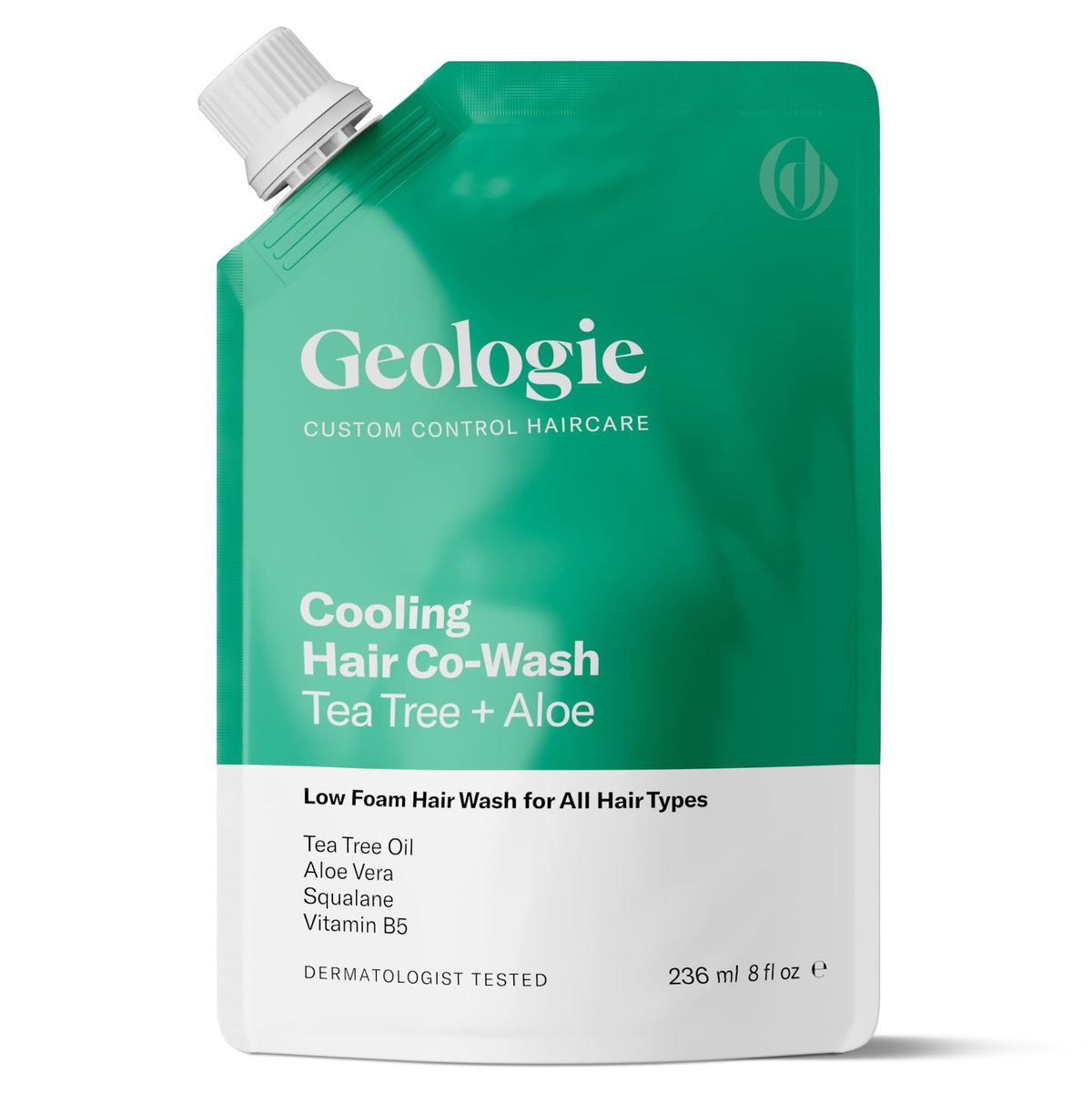 Geologie Cooling Hair Co-Wash bottle front view for a refreshing cleanse