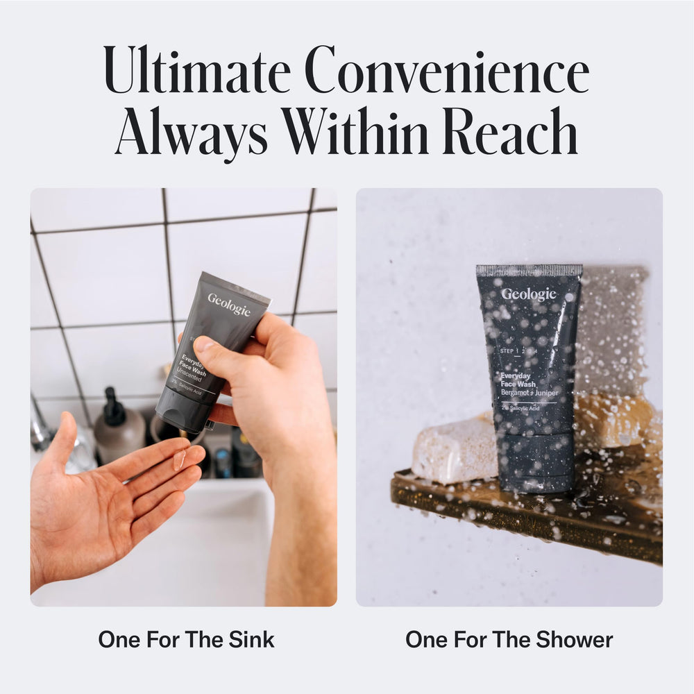 Geologie dual-pack two tubes ready for travel or bathroom