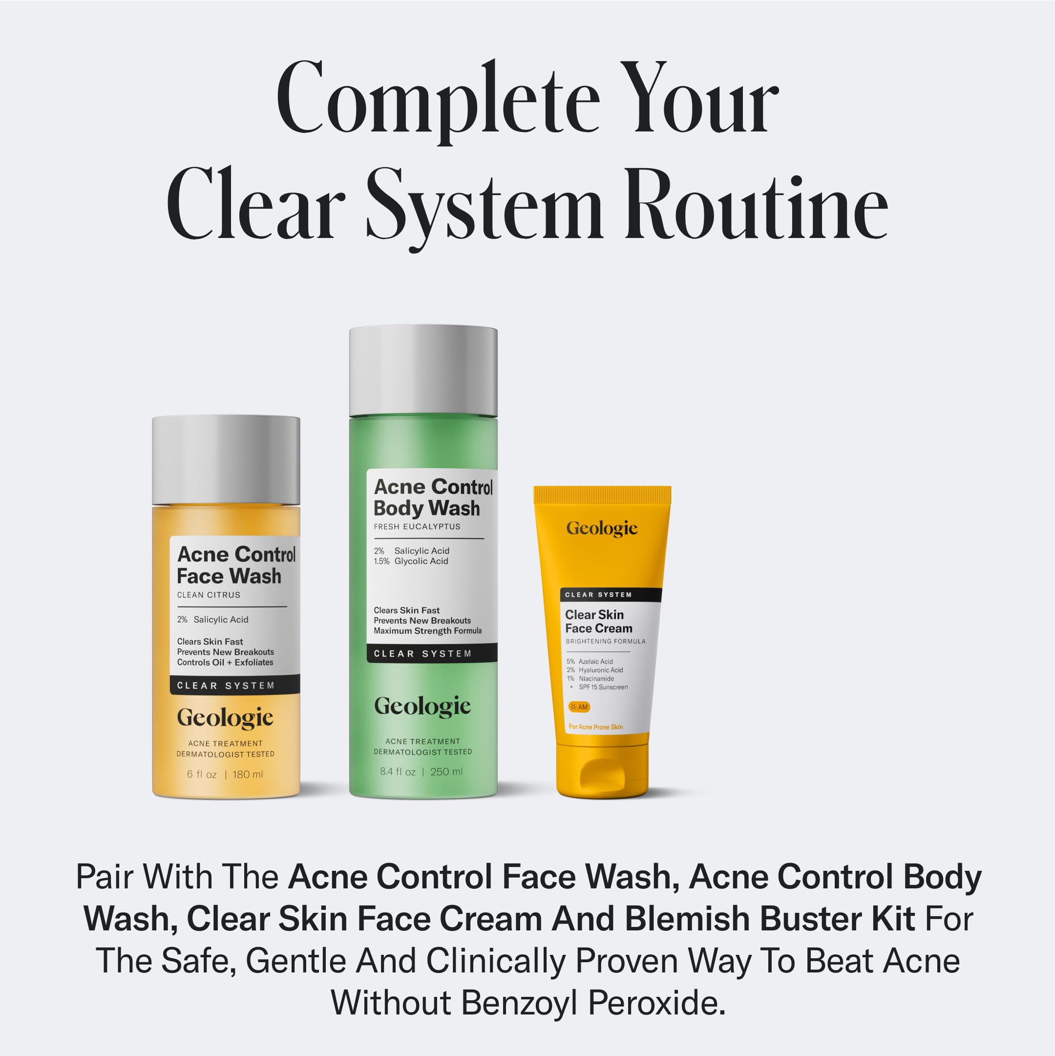 Geologie Skin Repair Moisturizer bottle with clean formula messaging