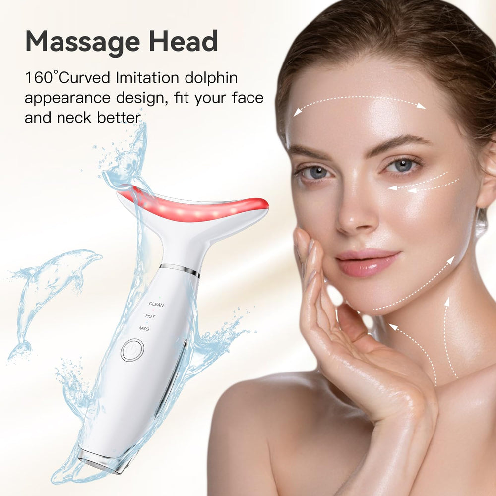 Gequip neck-face-massager packaging includes USB cable and user manual