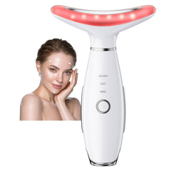 Gequip neck-face massager compact white design ideal for travel skincare