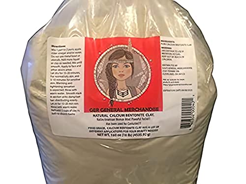 GER General Merchandise calcium bentonite clay bag shows natural mineral purity for masks and baths.