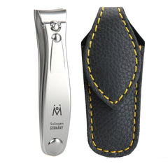 GERMANIKURE professional large nail clipper 8cm with precise 9 mm jaw for clean trims.