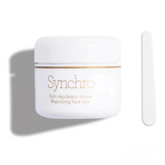 Gernetic Synchro Cream bottle highlights a nourishing formula for skin vitality.