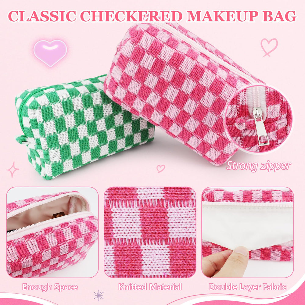 Giesiery knitted fabric bag – lightweight, durable makeup storage.