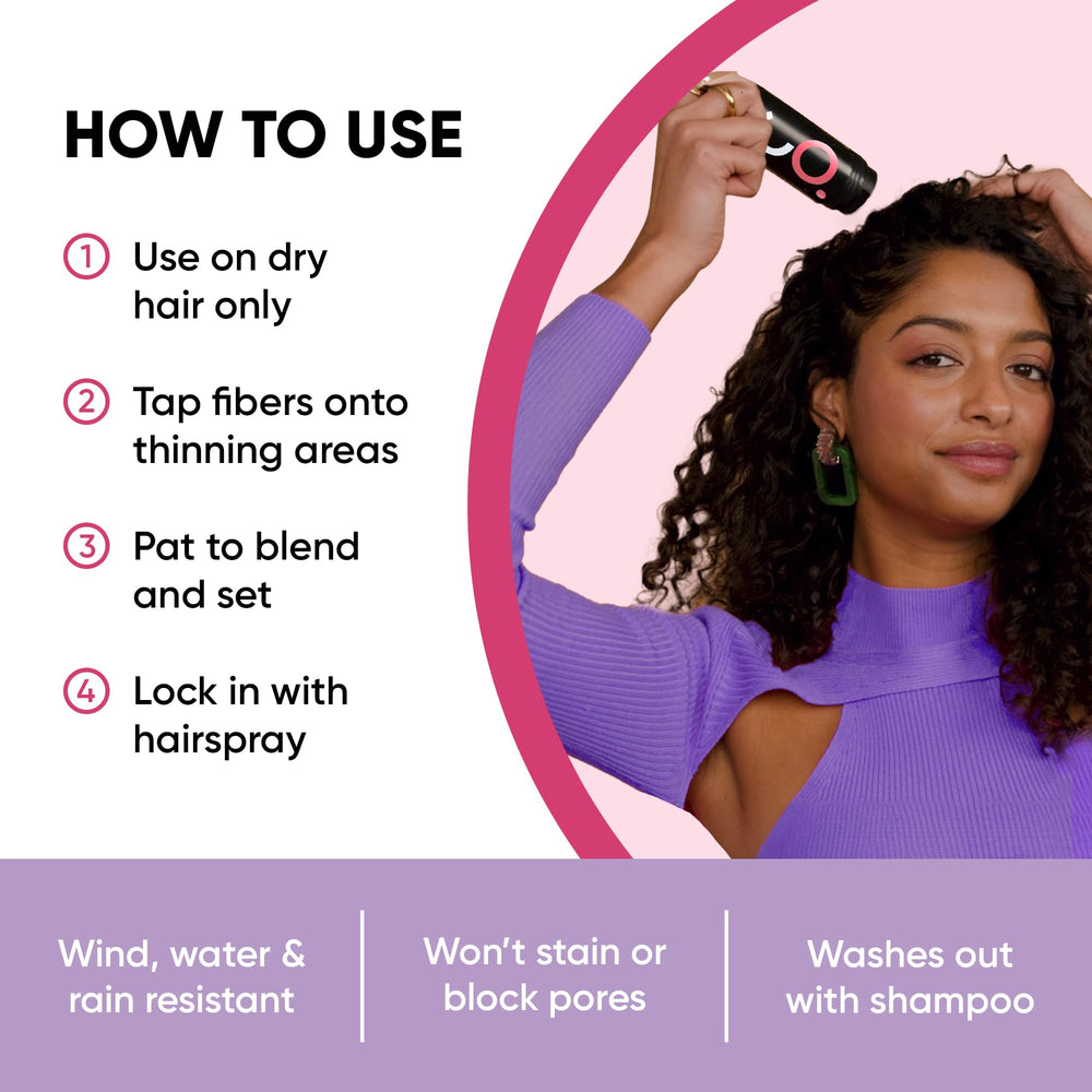 Get Back Gorgeous GBG hair fibers close-up texture showing lift and shine.