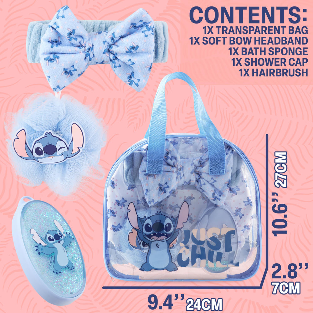 Get Trend Disney Stitch bath gift set shows complete spa kit for home and travel.