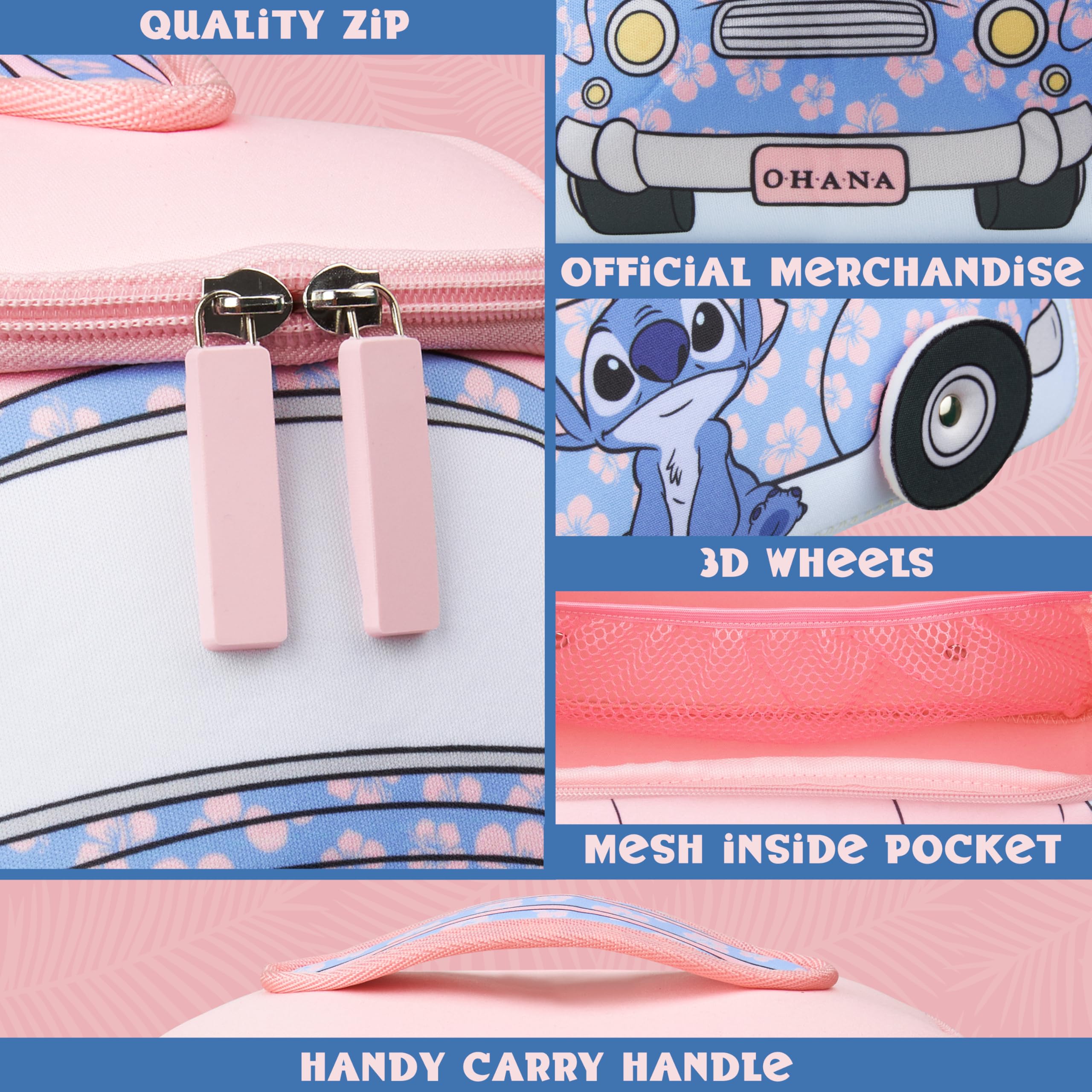Get Trend Disney Stitch toiletry bag blue cruise-ready storage for essentials.
