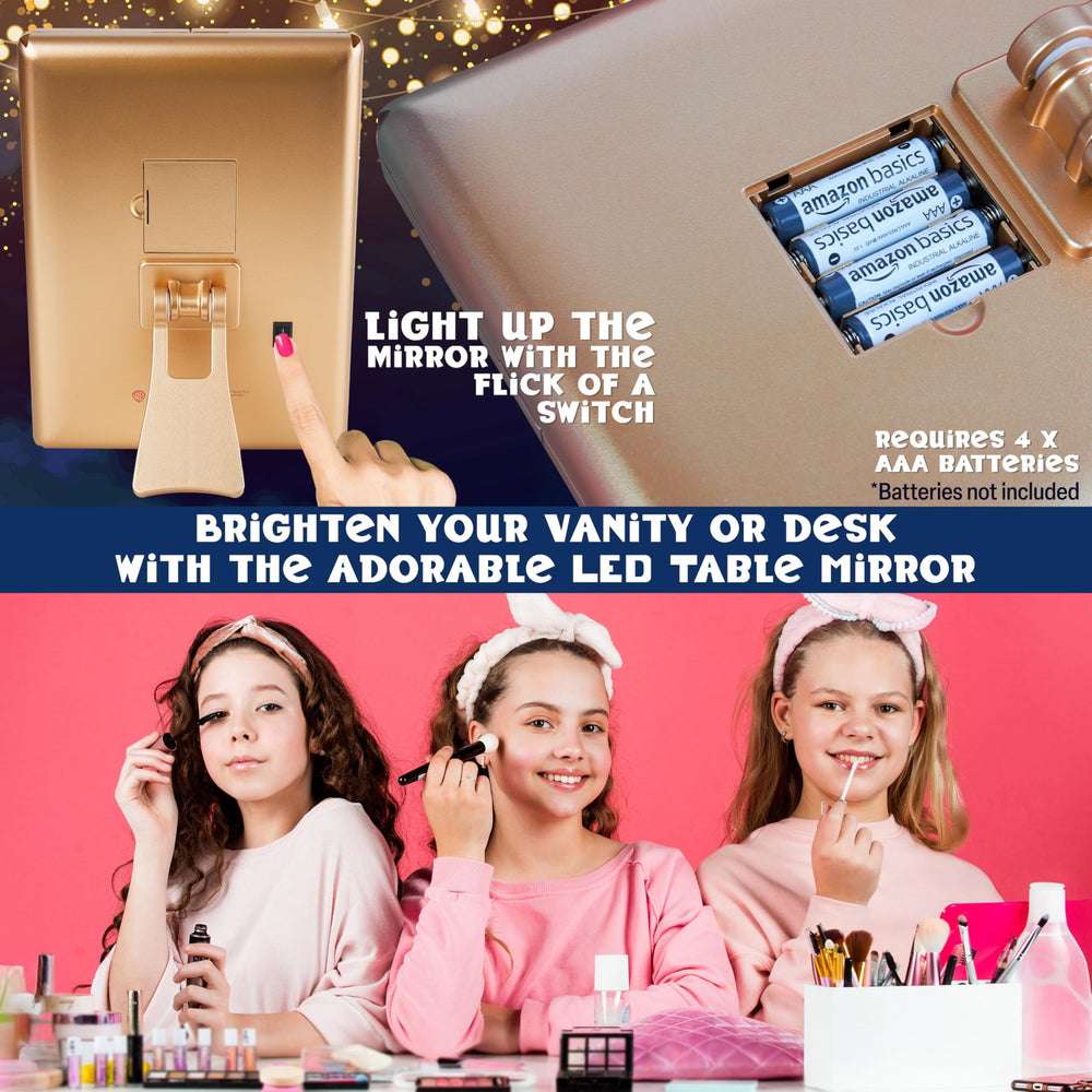 Get Trend battery-powered makeup mirror saves outlets during travel.