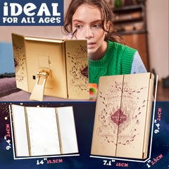 Get Trend foldable tri-panel mirror enables wider reflection and multitasking.