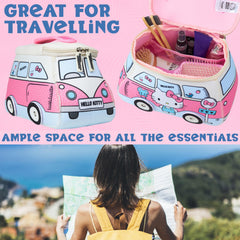 Get Trend Hello Kitty toiletry bag in use during travel and cruise packing