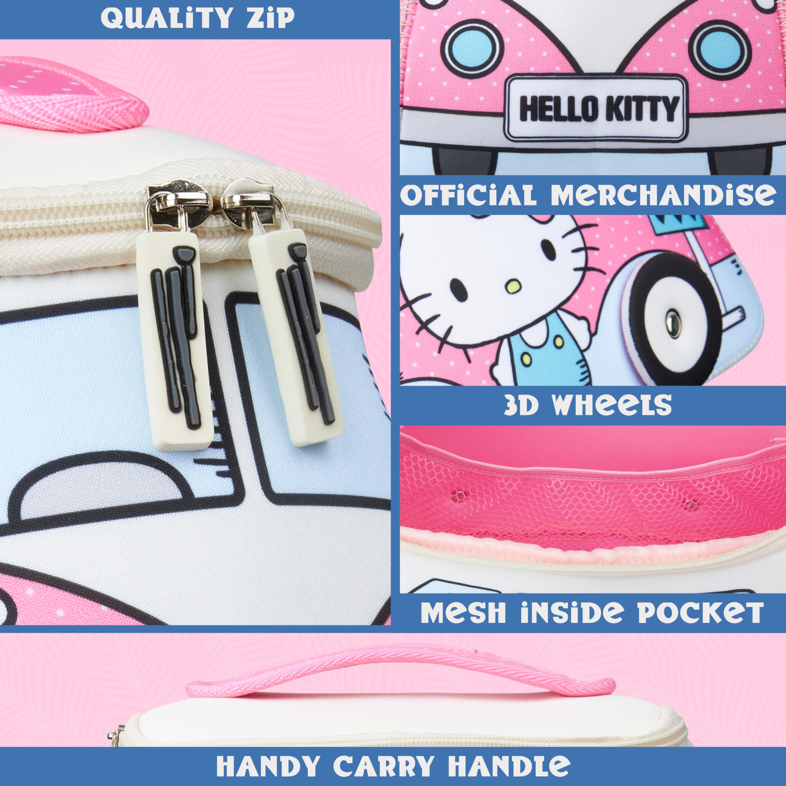 Get Trend Hello Kitty bag with water-resistant lining keeps contents protected
