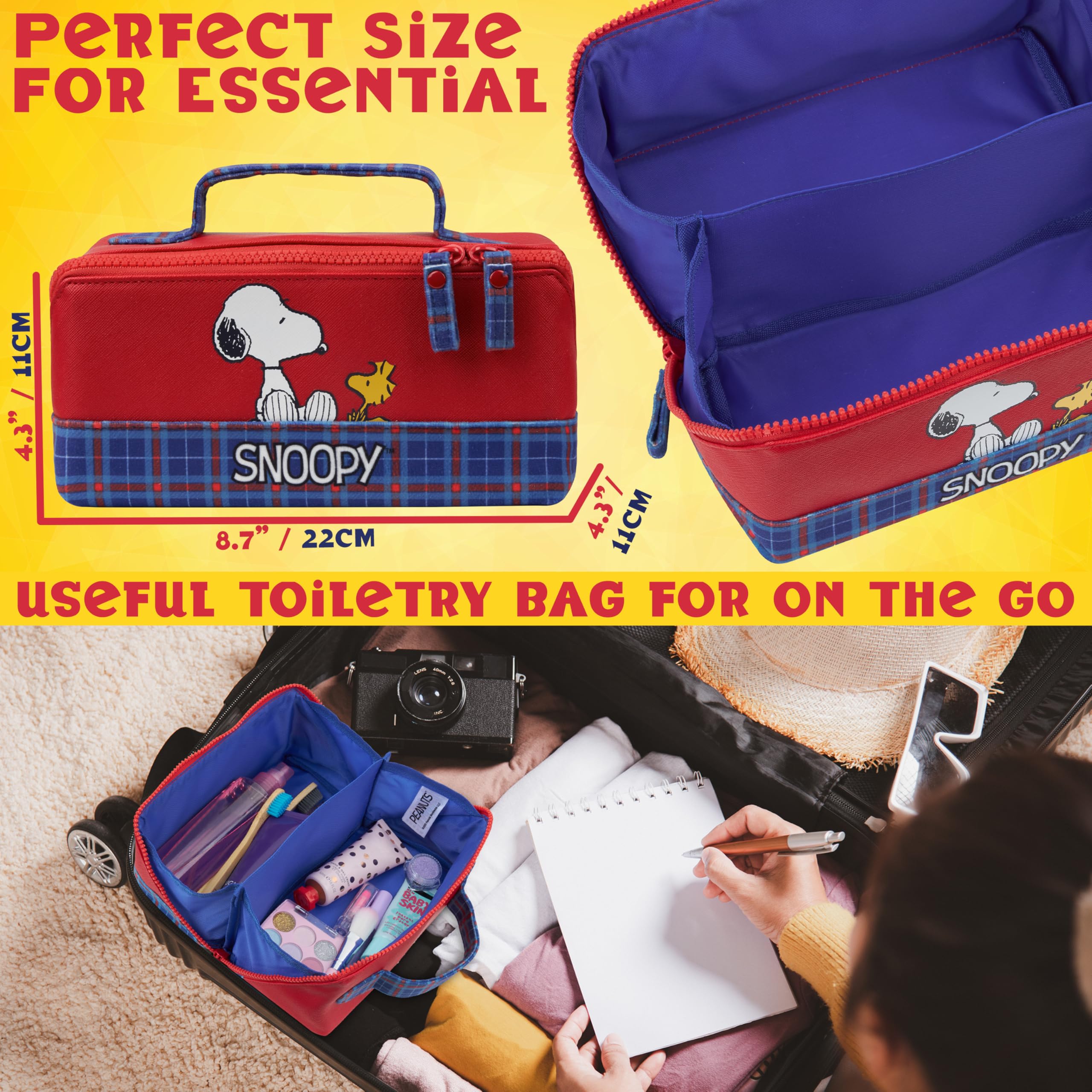 Get Trend Peanuts Snoopy Toiletry Bag makes a thoughtful gift for teens and women