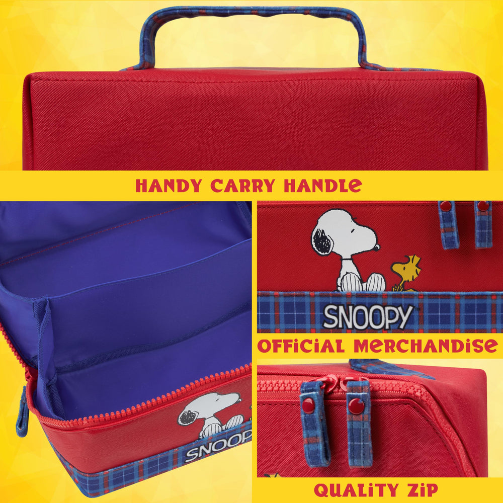 Get Trend Peanuts Snoopy Toiletry Bag interior featuring water-resistant lining