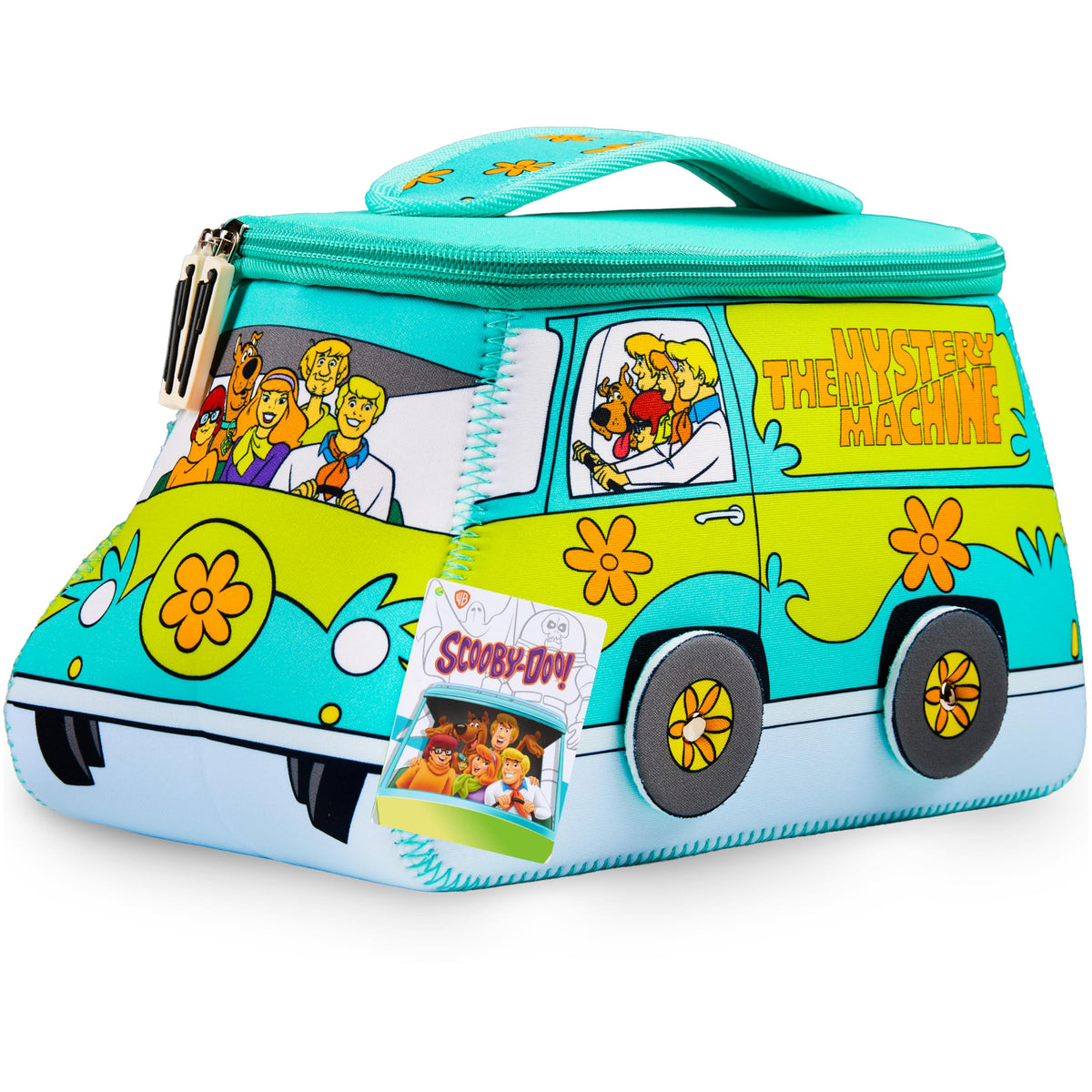 Get Trend Scooby Doo toiletry bag closeup showing portable makeup storage on the go