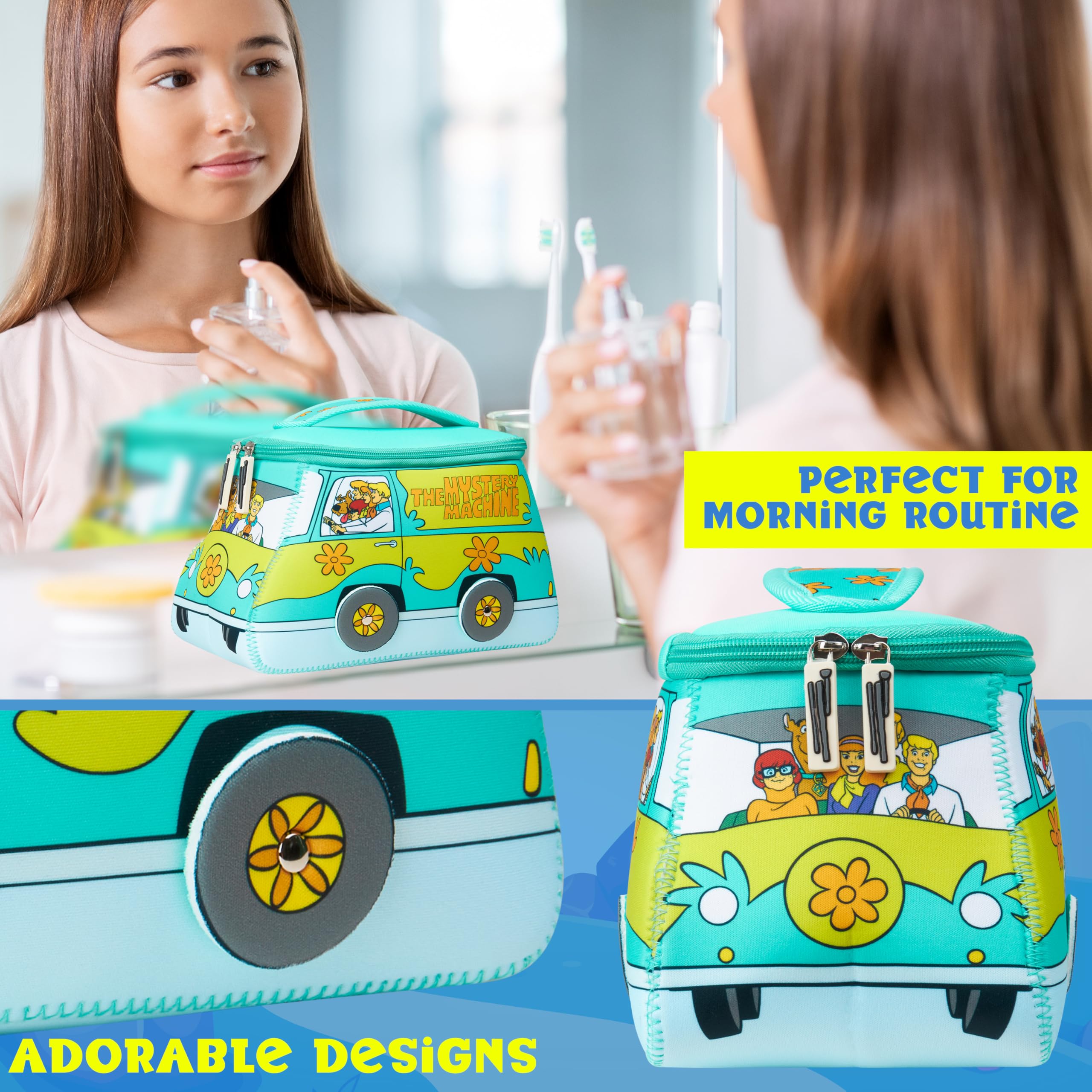 Get Trend Scooby Doo toiletry bag interior compartments ideal for makeup and skincare
