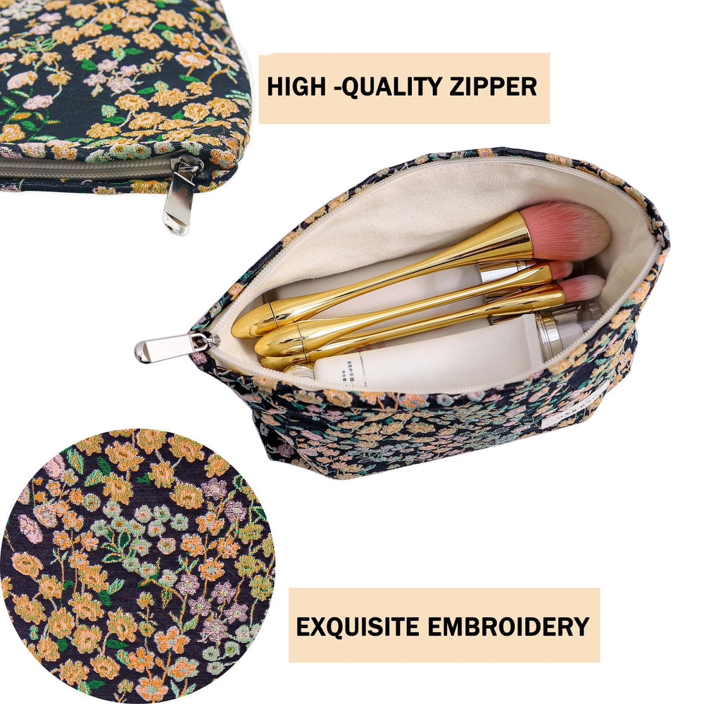 getgto embroidery craft makeup pouch highlights durable materials and craft detail