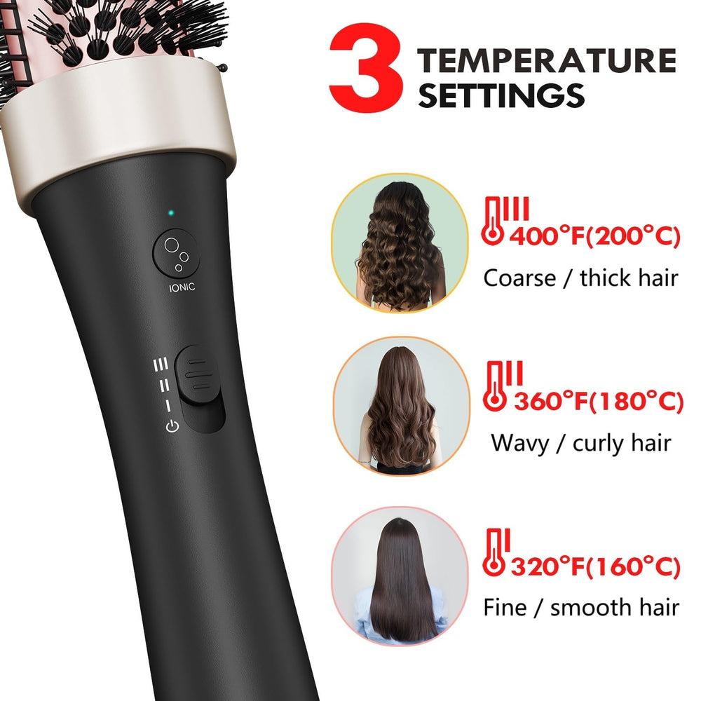 GETLL Ionic thermal brush temperature settings tailor styling options.