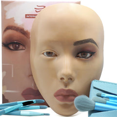 Getpuchra 5D makeup board closeup eyes helps you perfect eyeliner and eyelash shading.