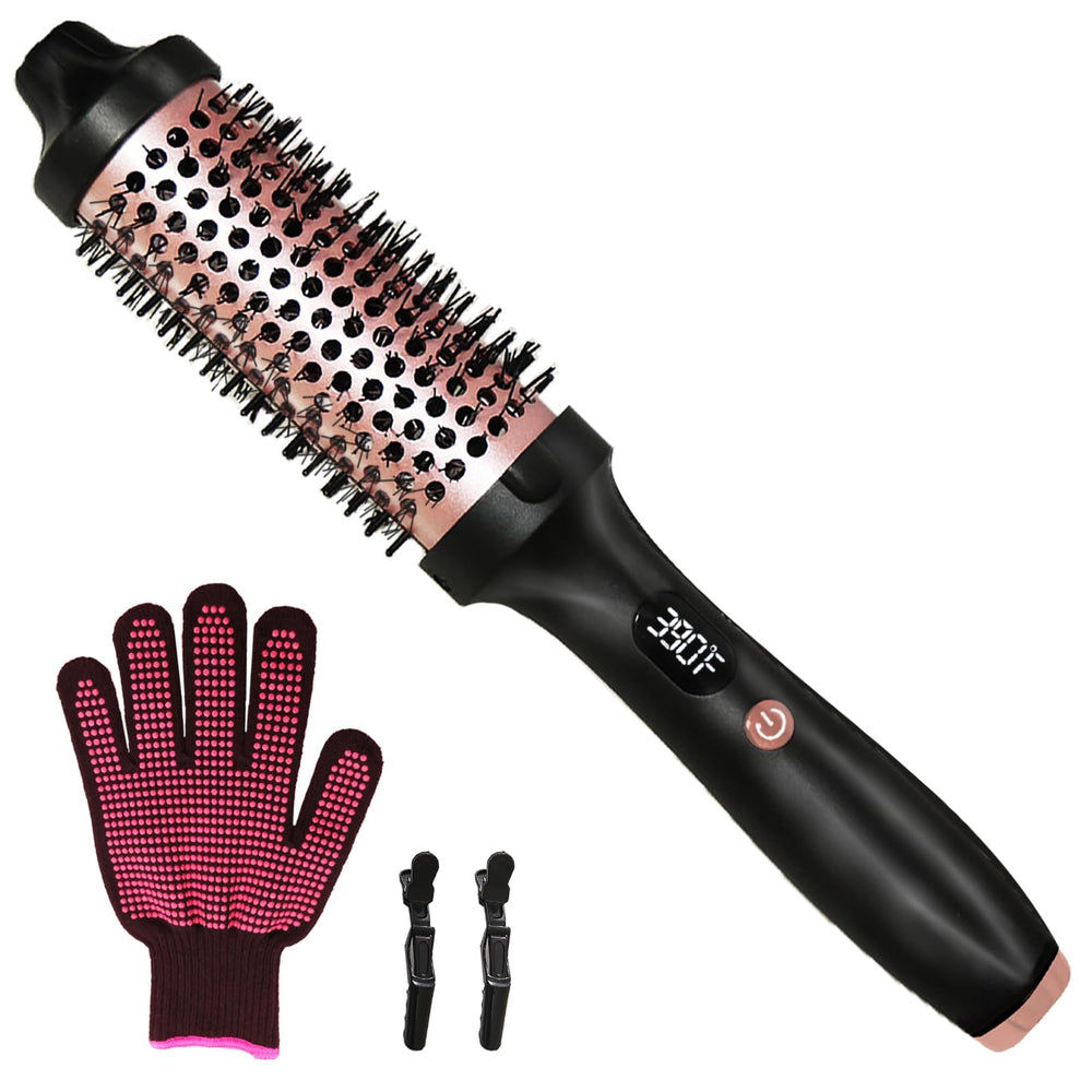 Gexloryn thermal brush in rose gold design for premium styling.