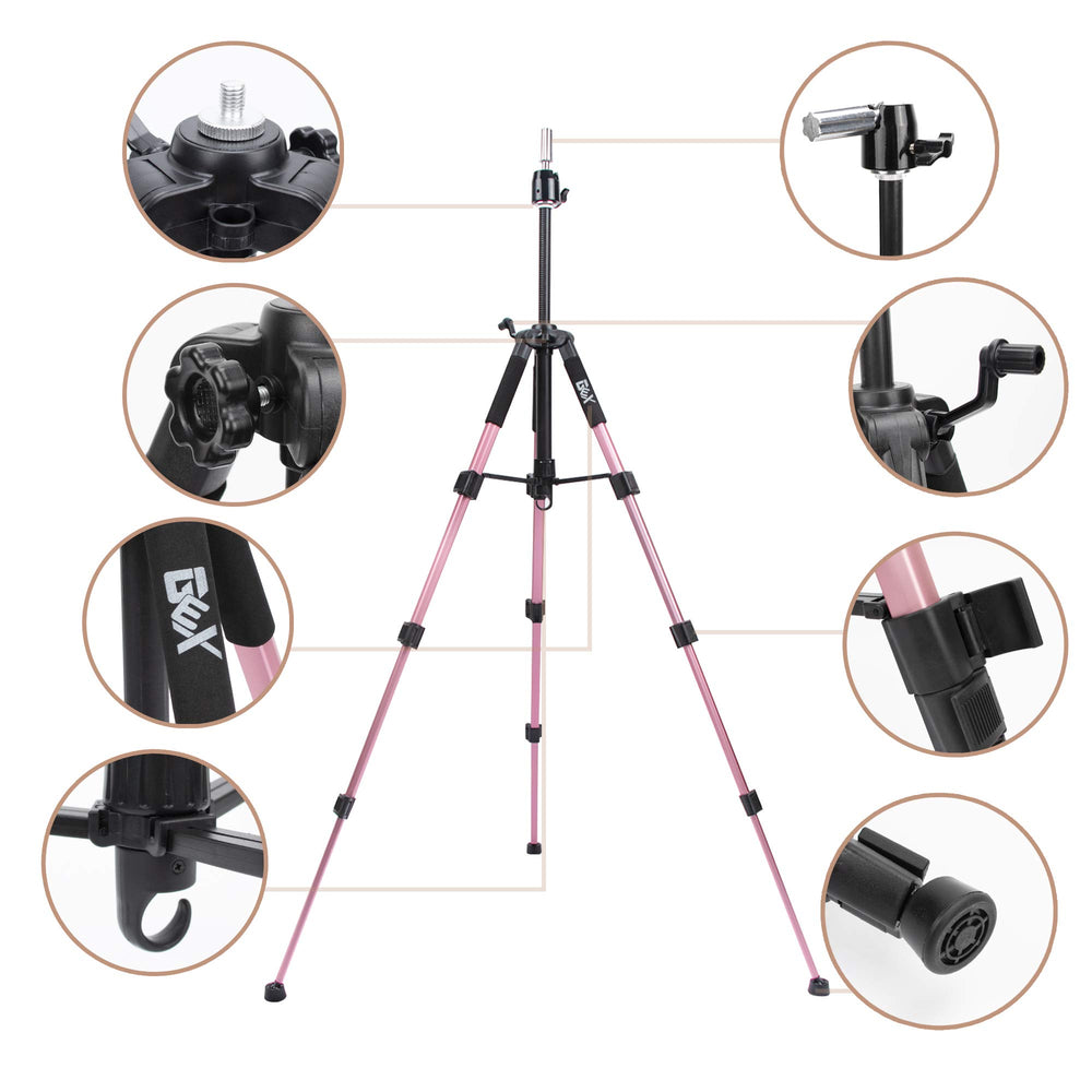 GEXWORLDWIDE aluminum alloy close-up highlights lightweight durability for salon use.