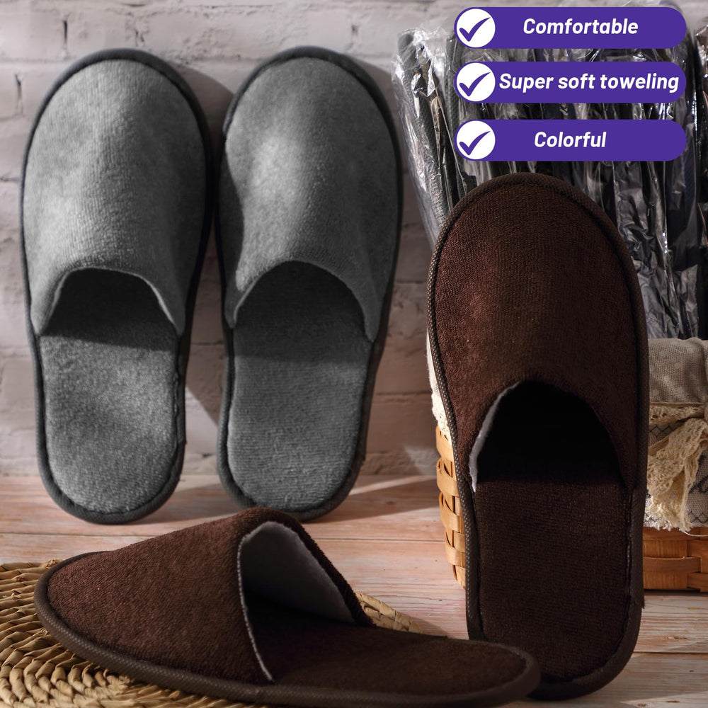 Geyoga guest slippers size and fit suitable for most guests.