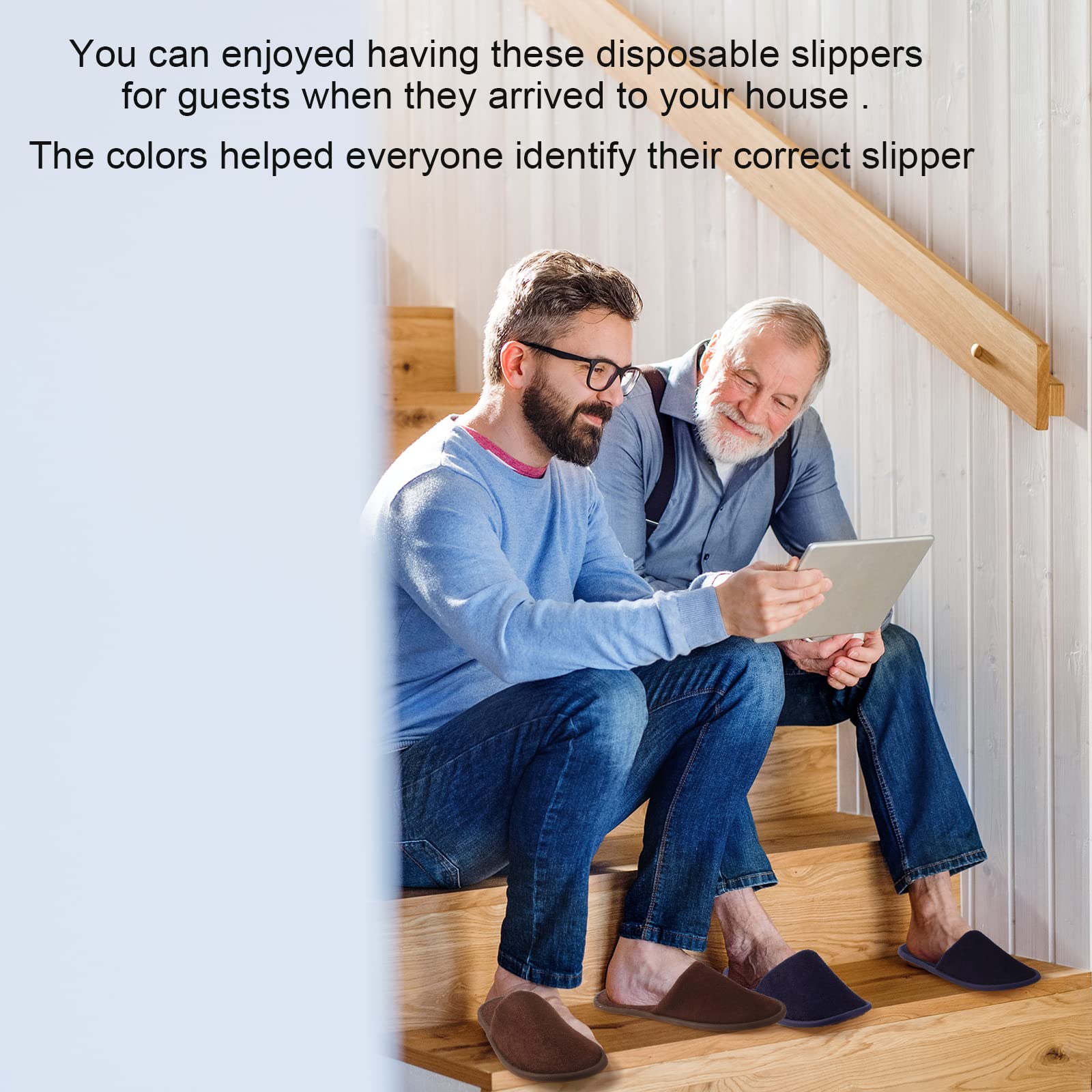 Geyoga disposable slippers ideal for hotels, spas, and home use.