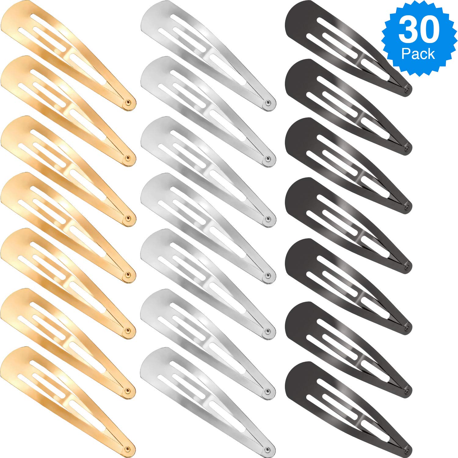 Geyoga snap hair clip multi-pack display highlights quantity and organization