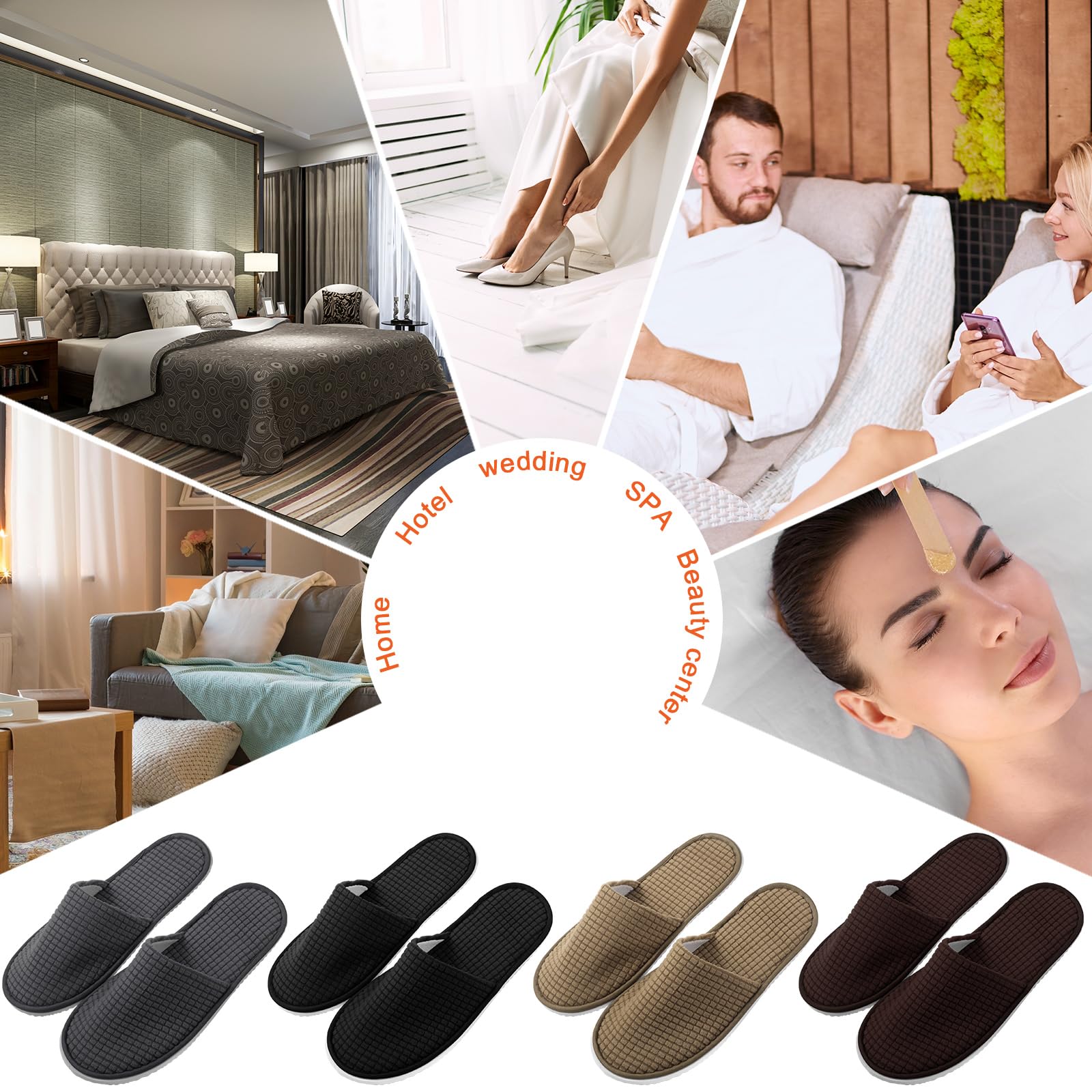 Geyoga wedding party slippers shown for bridesmaids and celebrations.