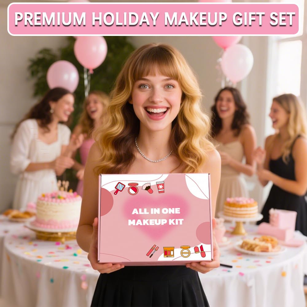 Geyomi All in One Makeup Kit carry-case-travel for organized beauty on the go