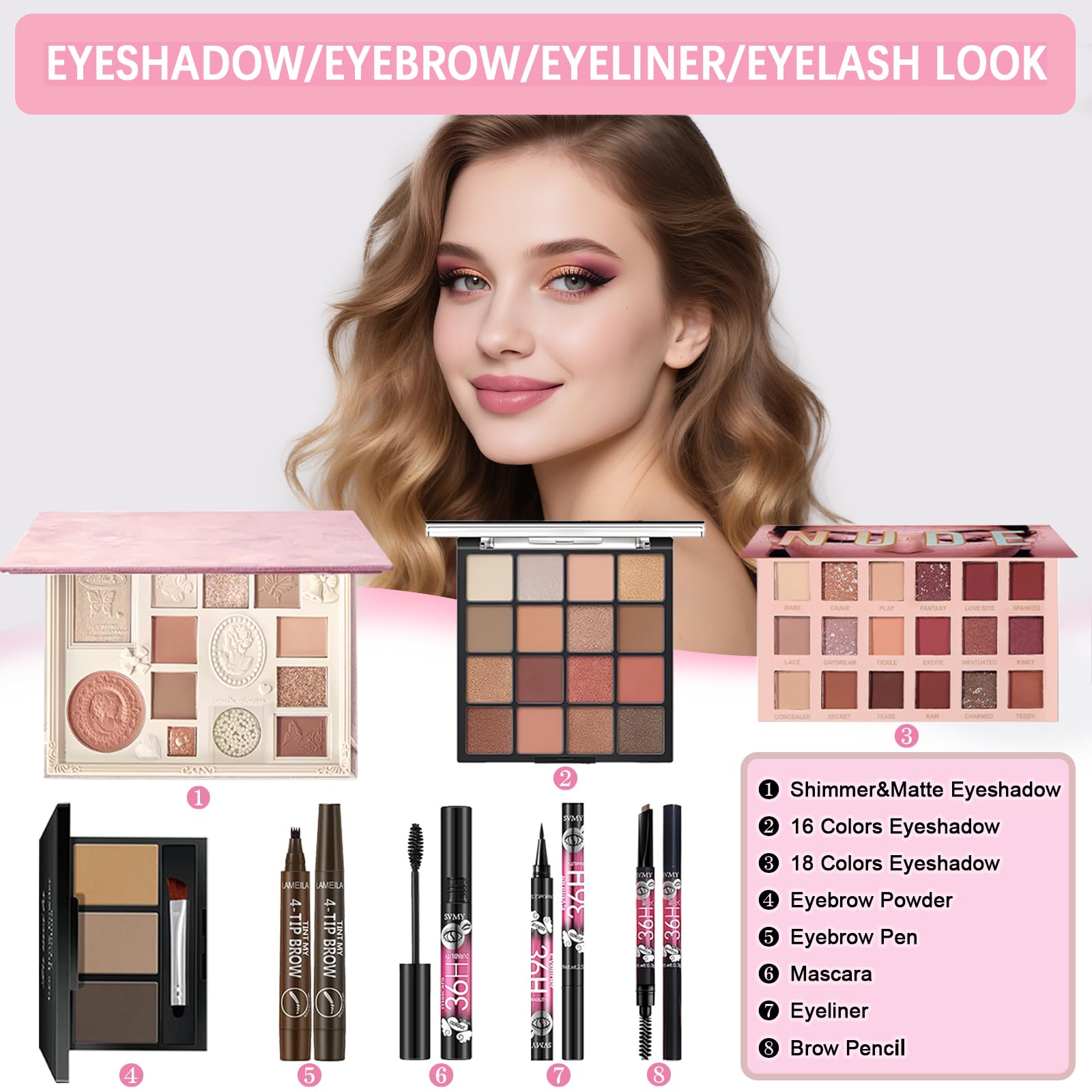 Geyomi All in One Makeup Kit lipstick-lipgloss for color-rich lips and lasting shine