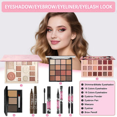 Geyomi All in One Makeup Kit lipstick-lipgloss for color-rich lips and lasting shine