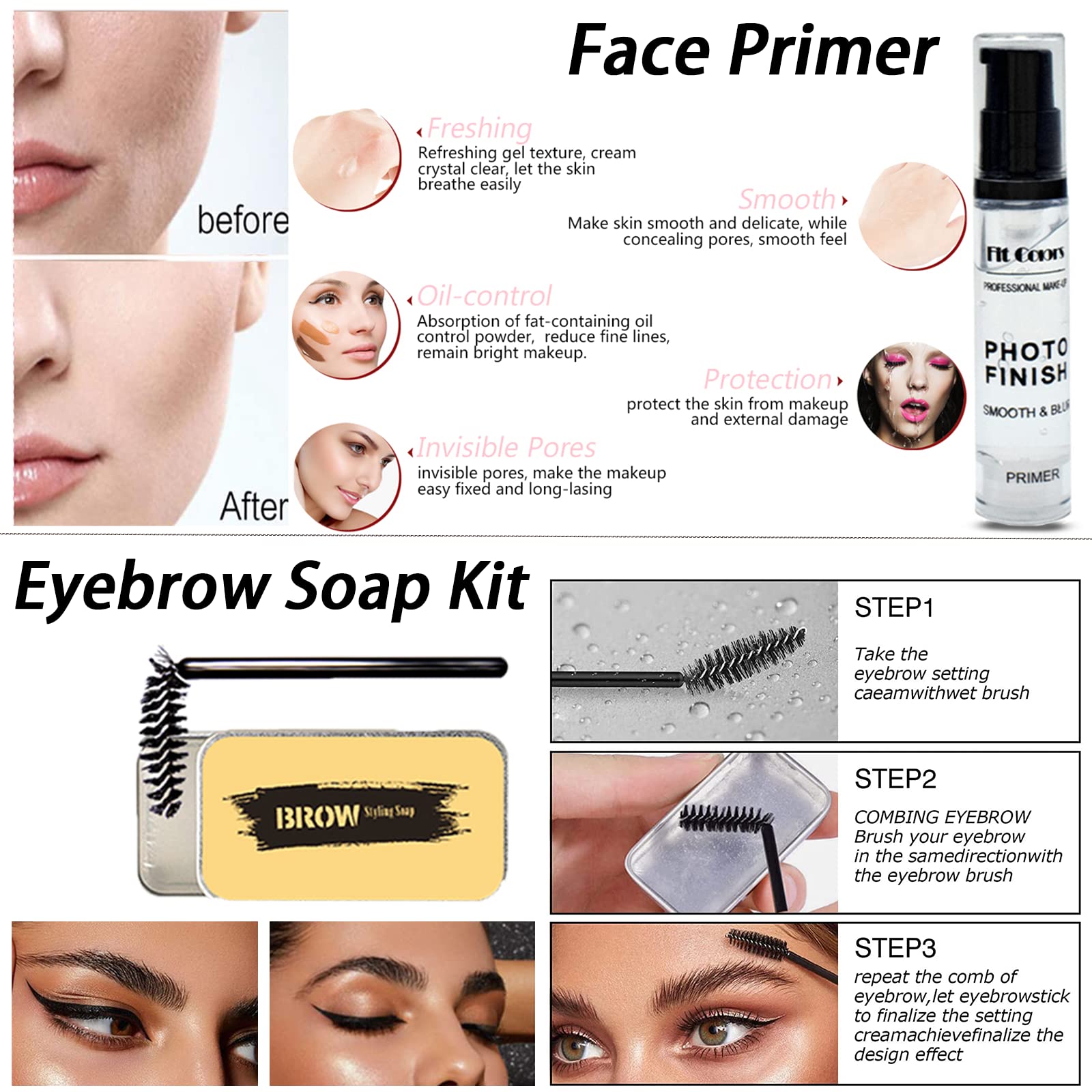 Geyomi eyebrow-soap shapes brows with bold natural finish