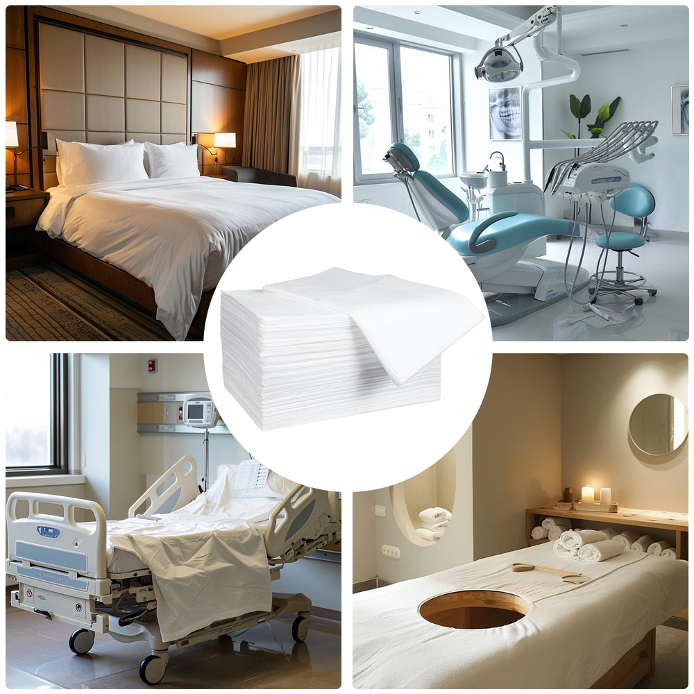 ggykjsk bulk-pack sheets enable fast changes and reduced laundry load for busy clinics.