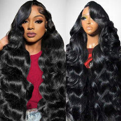 Ghios 13x6 lace-front wig with 30-inch body wave for natural, versatile styling.