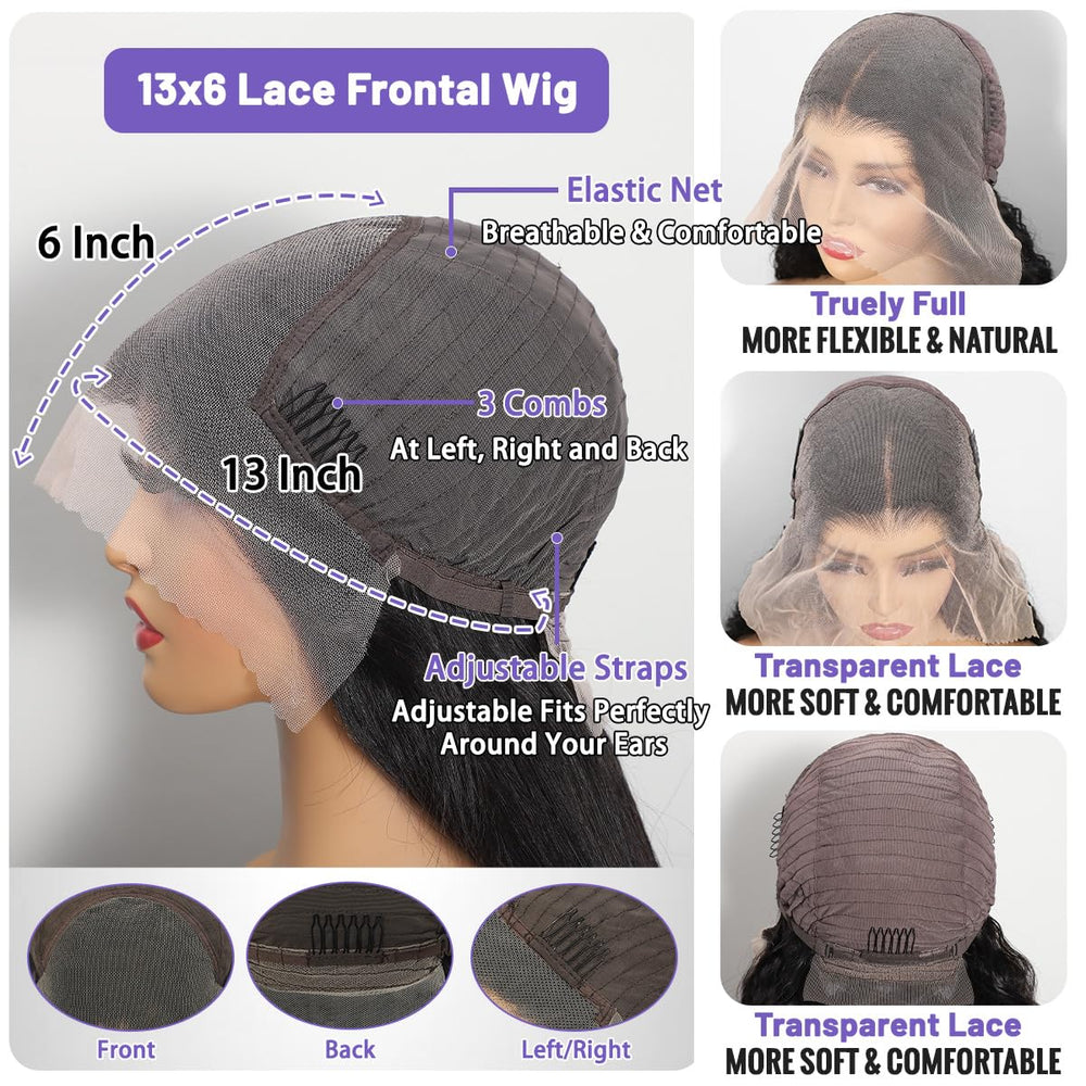 Ghios wig cap structure with adjustable straps and four combs for secure fit.