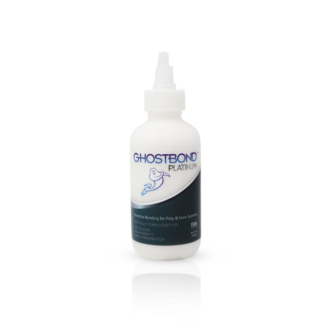 GhostBond Platinum application process demonstrates seamless bond for wigs.