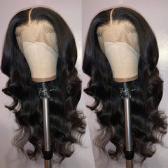 GIANNAY lace-front wig pre-plucked hairline close-up for natural look