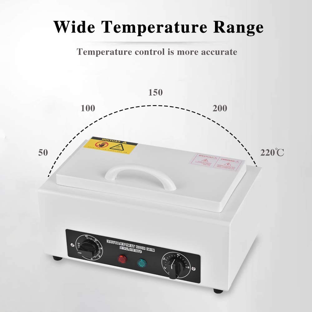 Giff NV-210 digital panel enables precise temperature control for sterilization.
