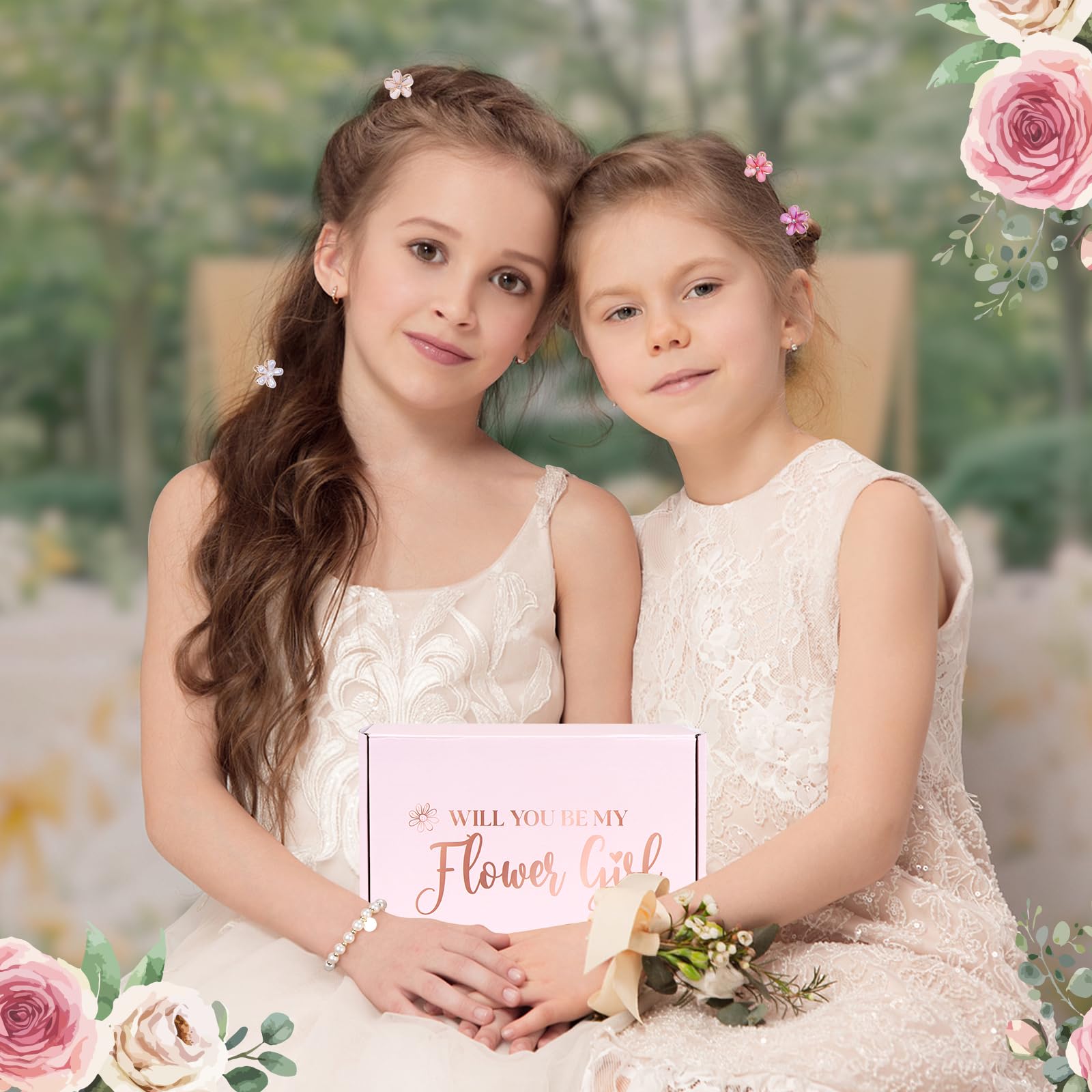 GiftSketch will you be my flower girl cards for invitations