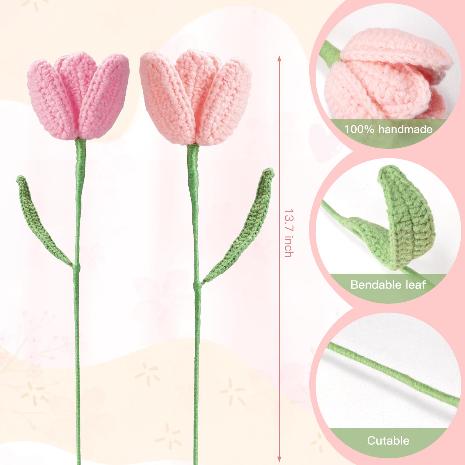 GiftHarbor crochet flowers bouquet adds timeless elegance to any occasion.