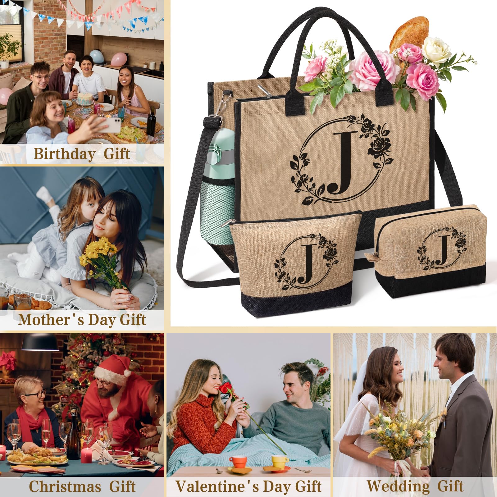 GiftHarbor eco-friendly jute tote supports sustainable gifting