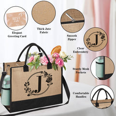 GiftHarbor interior makeup bag keeps cosmetics neatly organized inside