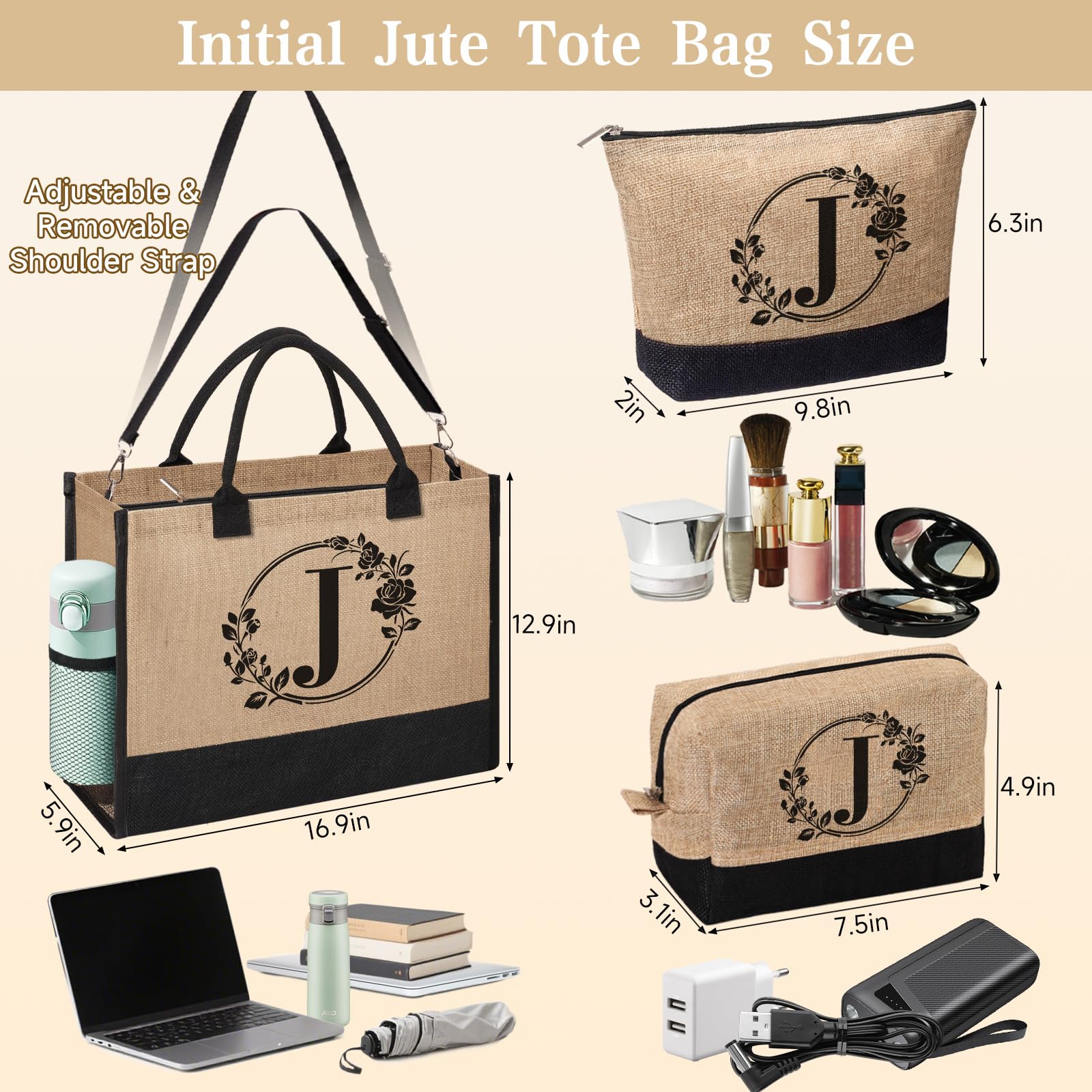 GiftHarbor side-pocket tote shows organized storage for everyday essentials