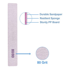 GigaGround emery boards material close-up highlighting durable nail shaping.